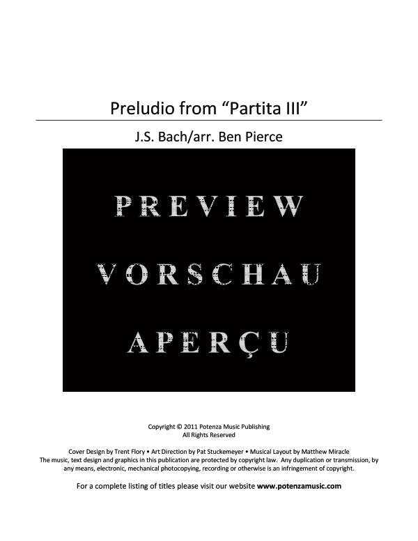 Produktgalerie: Seite 3 von 10 Preludio from Partita III in E major, BWV 1006, , (Tuba Solo)