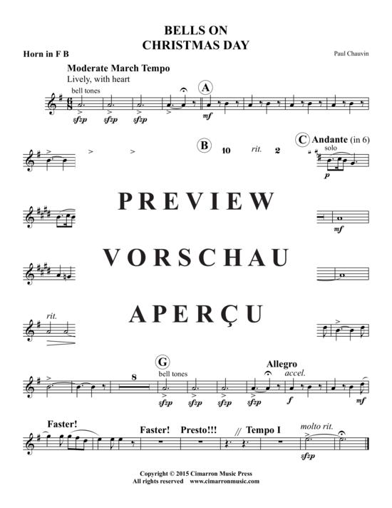 Produktgalerie: Seite 14 von 16 Bells on Christmas Day , , (Doppel Blechbläserquintett)
