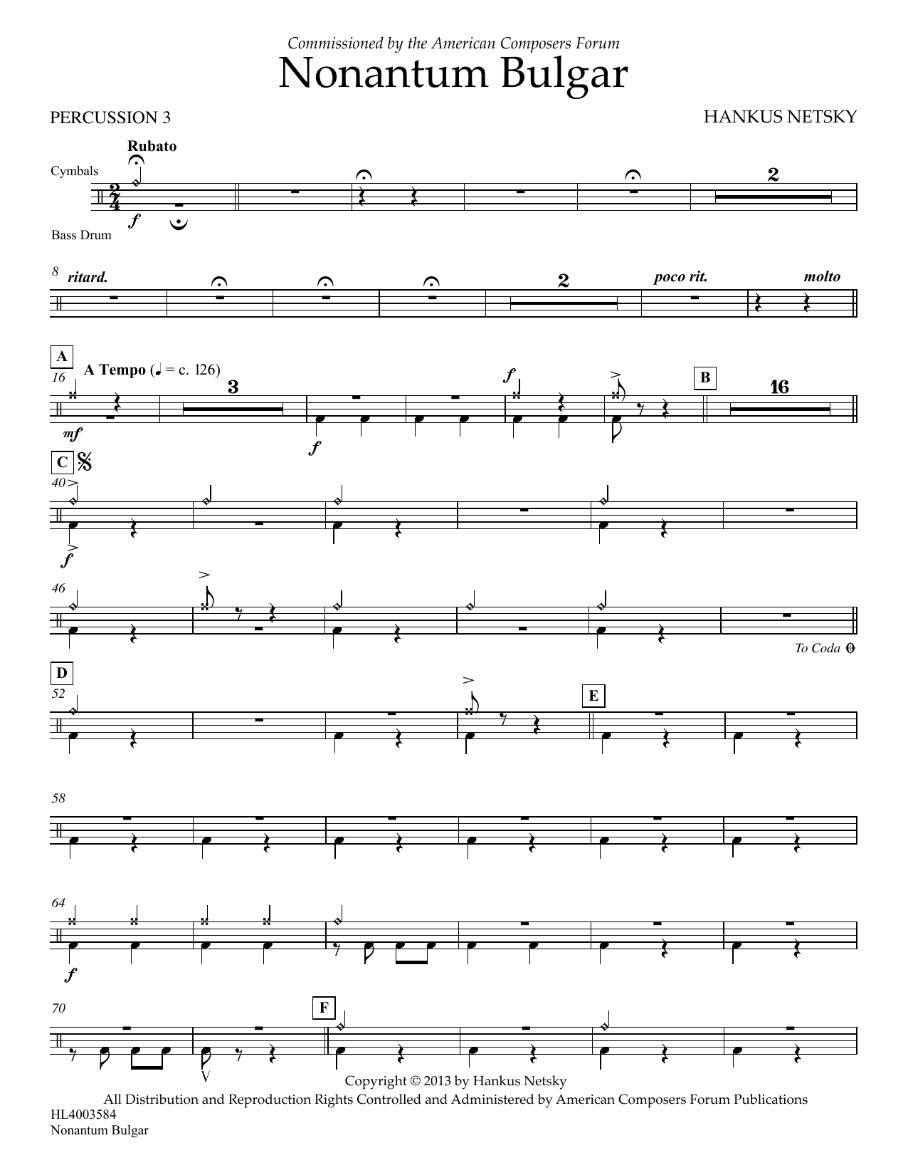 Produktgalerie: Seite 1 von 1 Nonantum Bulgar - Percussion 3, Hankus Netsky, Ensemble