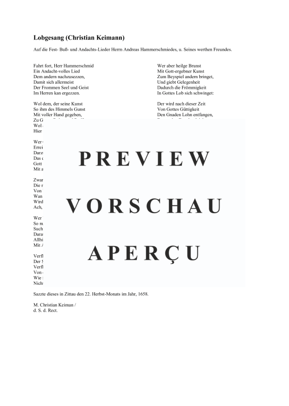 gallery: Fest-, Buß- und Danklieder (1658) - Band 2, , (1-5 Stimmen, 4-6 Instrumente, B.C.)