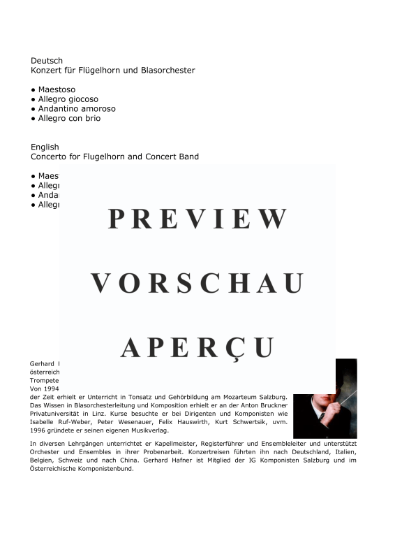 Product gallery: Page 3 of 11 Konzert für Flügelhorn und Blasorchester, , (large wind orchestra)