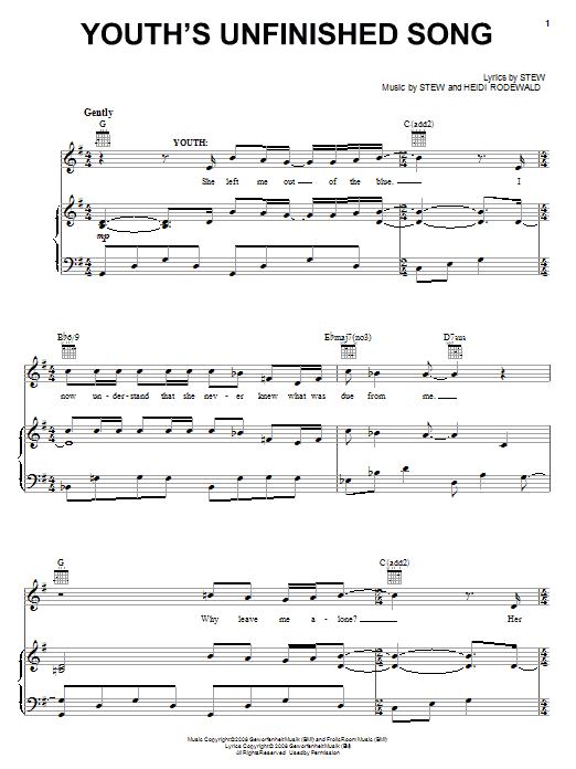 Product picture to: Youth's Unfinished Song