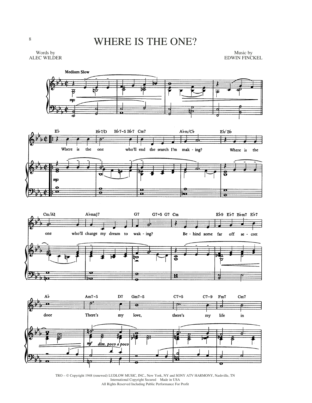 Produktgalerie: Seite 1 von 1 Where Is The One, Alec Wilder, Gesang, Gitarre, Klavier