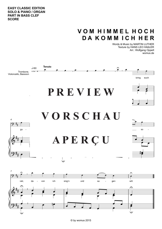 gallery: Vom Himmel hoch , , (Violoncello + Klavier/Orgel)