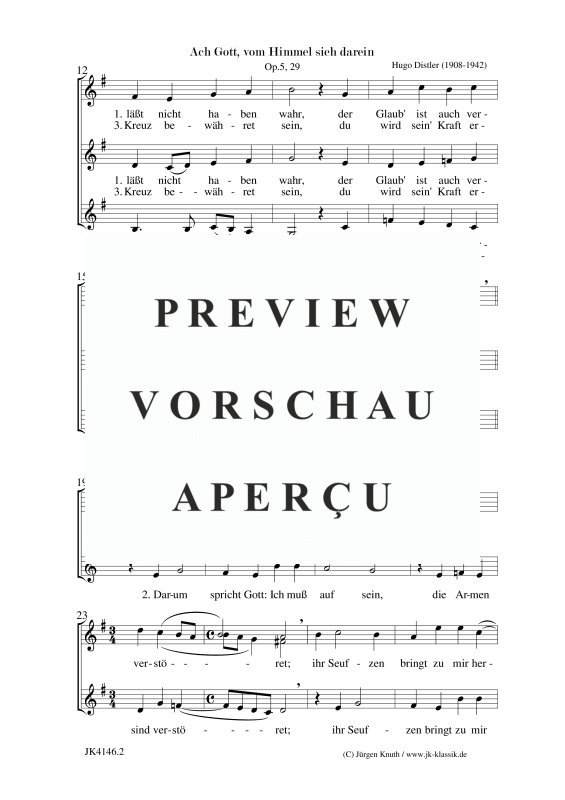 gallery: Ach Gott, vom Himmel sieh darein (Der Jahrkreis, Op.5, Nr.29), , Frauenchor SAA