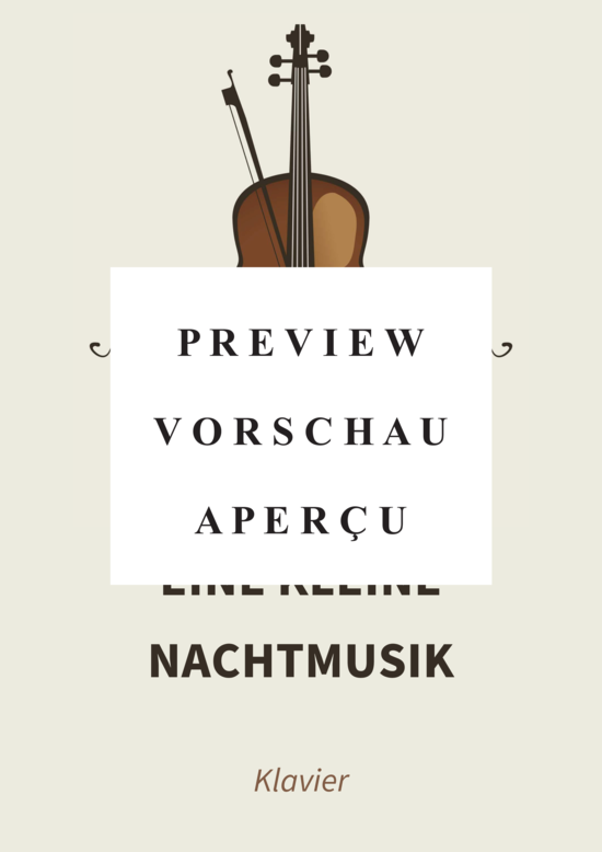 gallery: Eine kleine Nachtmusik - Serenade Nr. 13 - Nr. 4 Rondo , , (Klavier Solo)