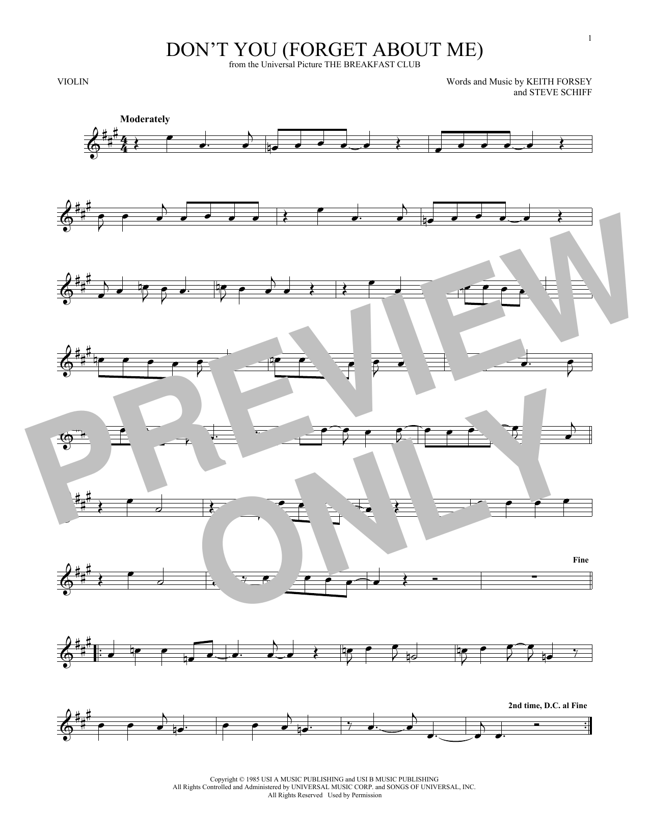 Product gallery: Page 1 of 1 Don't You (Forget About Me), Simple Minds