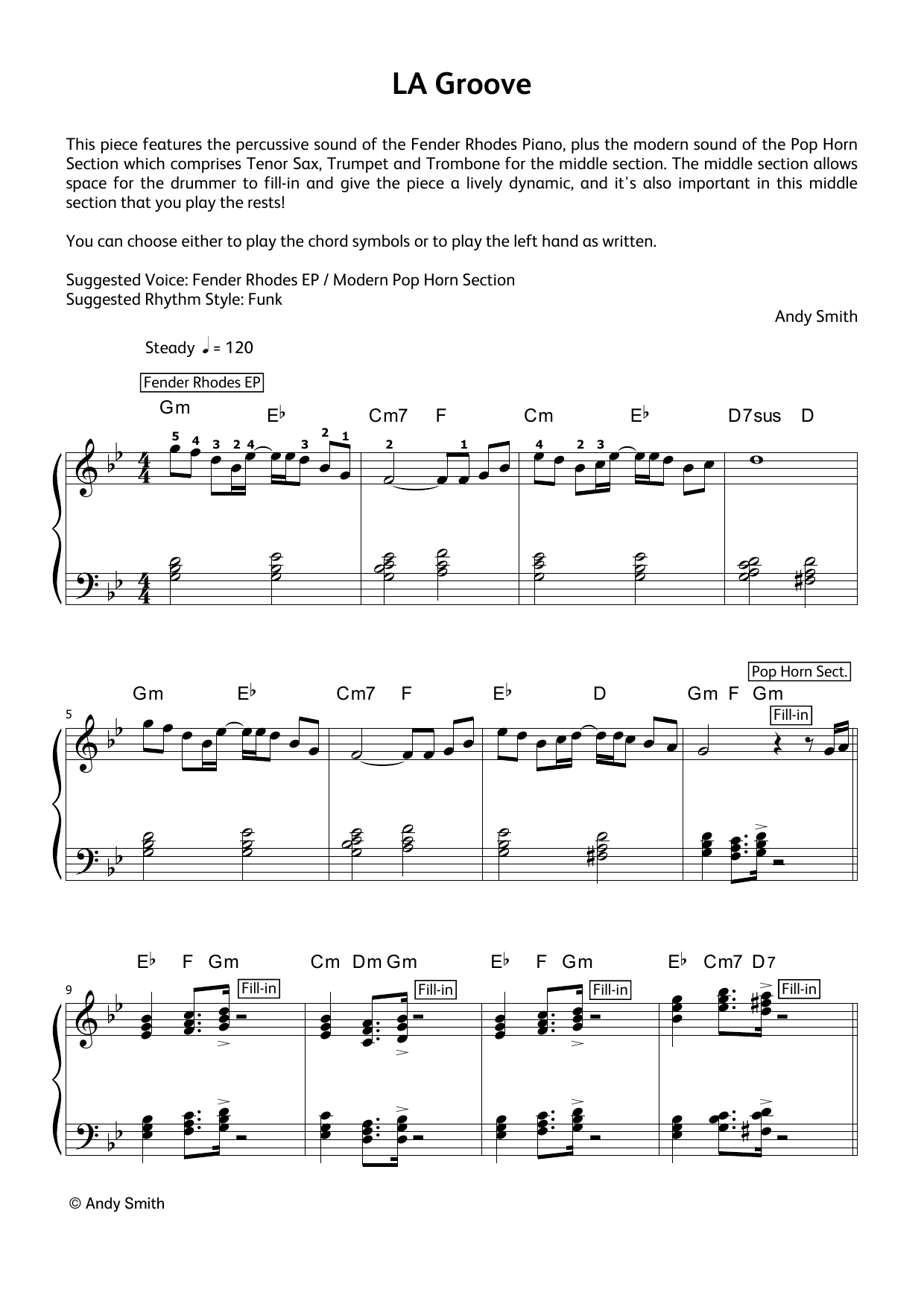 Produktgalerie: Seite 1 von 1 LA Groove (LCME Electronic Keyboard Grade 5 List B), Andy Smith, Klavier