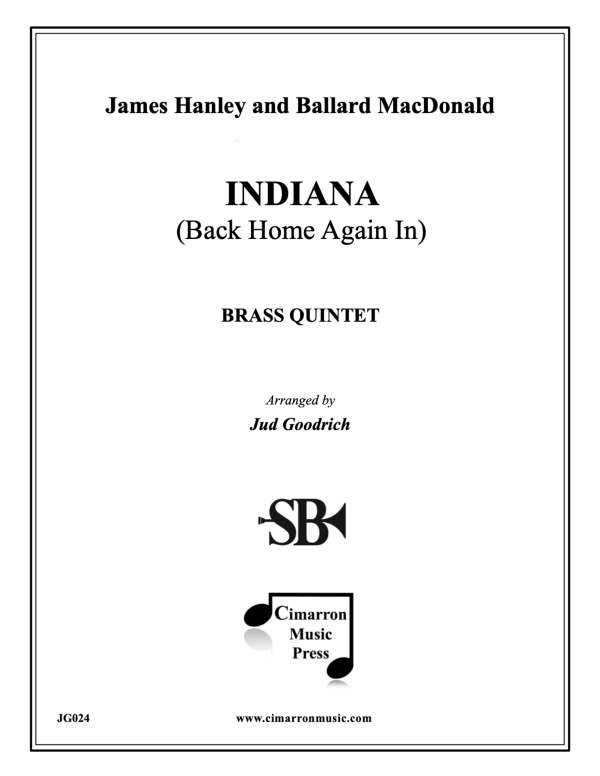 cover: Indiana, , Brass Quintet