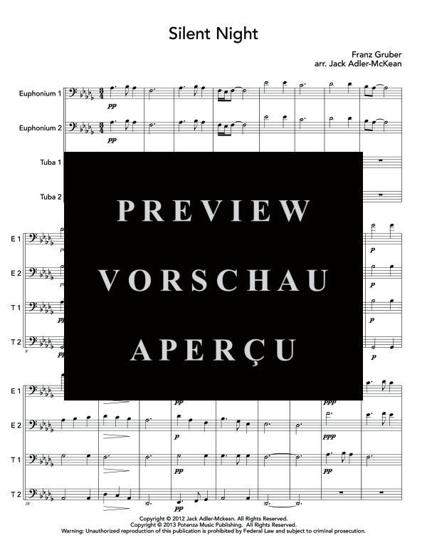 Product gallery: Page 5 of 11 Silent Night, , (Tuba Quartett EETT)