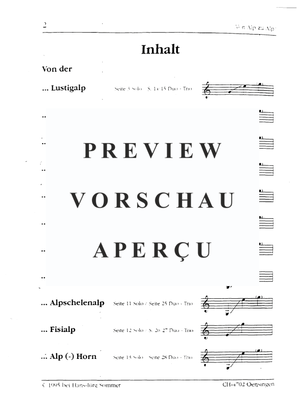 Produktgalerie: Seite 4 von 11 Von Alp zu Alp, , Alphorn
