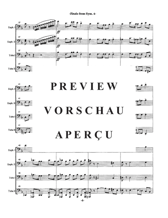 gallery: Finale from Symphony No. 4 , , (Tuba Quartett EETT)