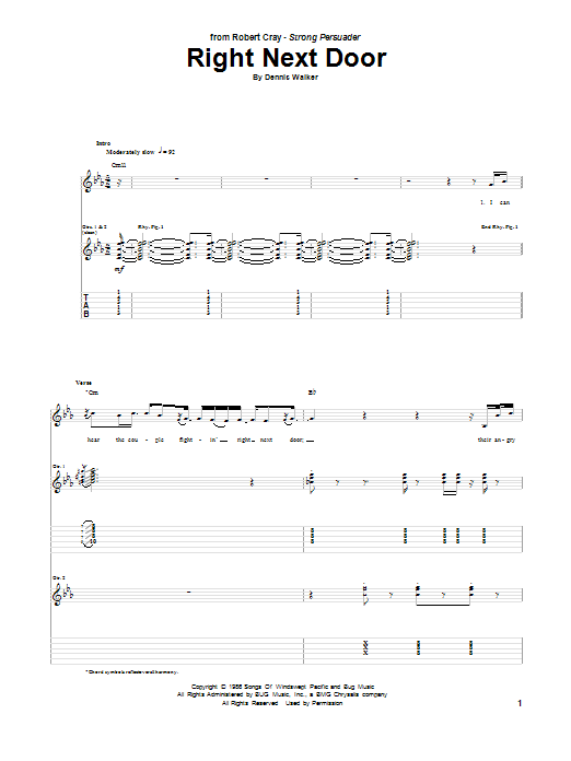 Product gallery: Page 1 of 1 Right Next Door, Robert Cray