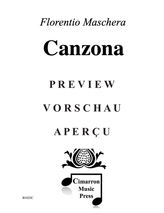 Product gallery: Page 2 of 15 Canzona , , (4 clarinets)