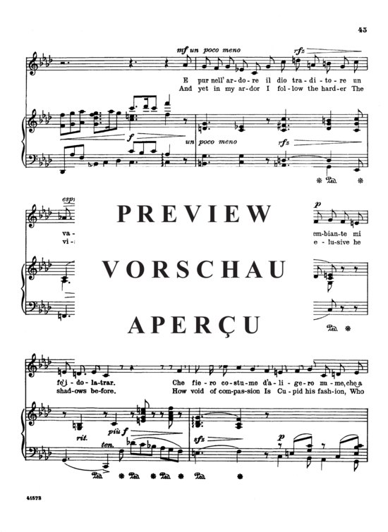 Product gallery: Page 3 of 6 Che fiero costume, Parisotti, Alessandro, Medium Voice and Piano