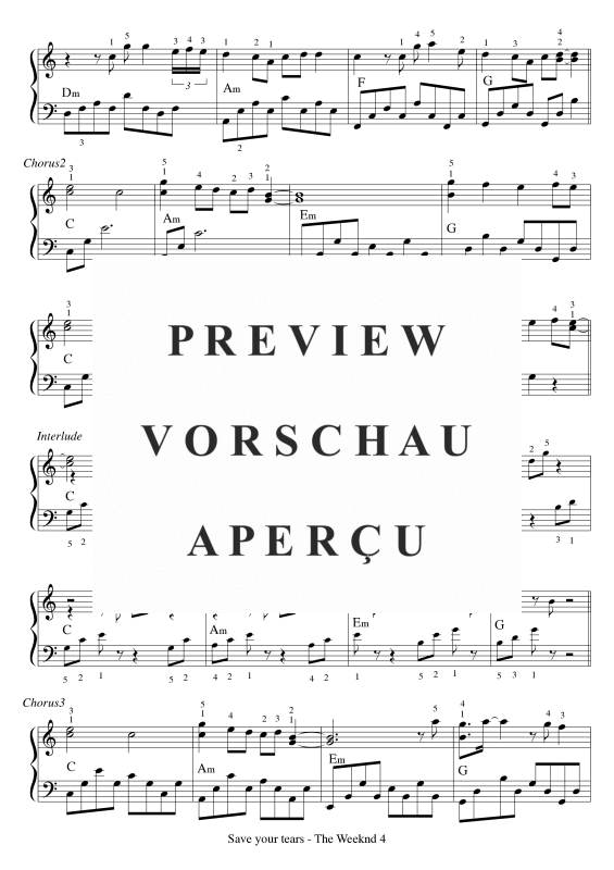 gallery: Save Your Tears, maerchenkoenig, (Klavier Solo)