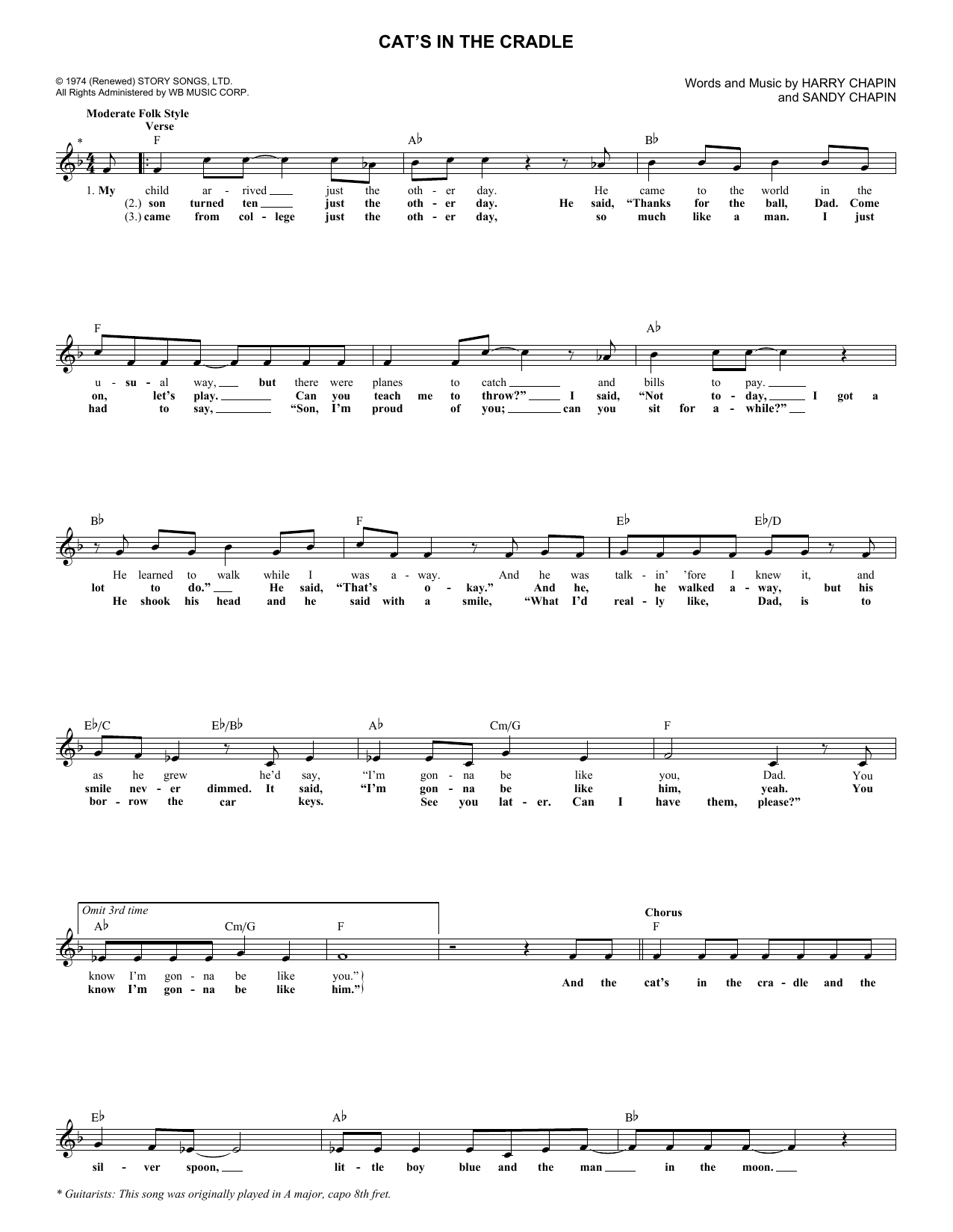 Produktbild zu: Cat's In The Cradle