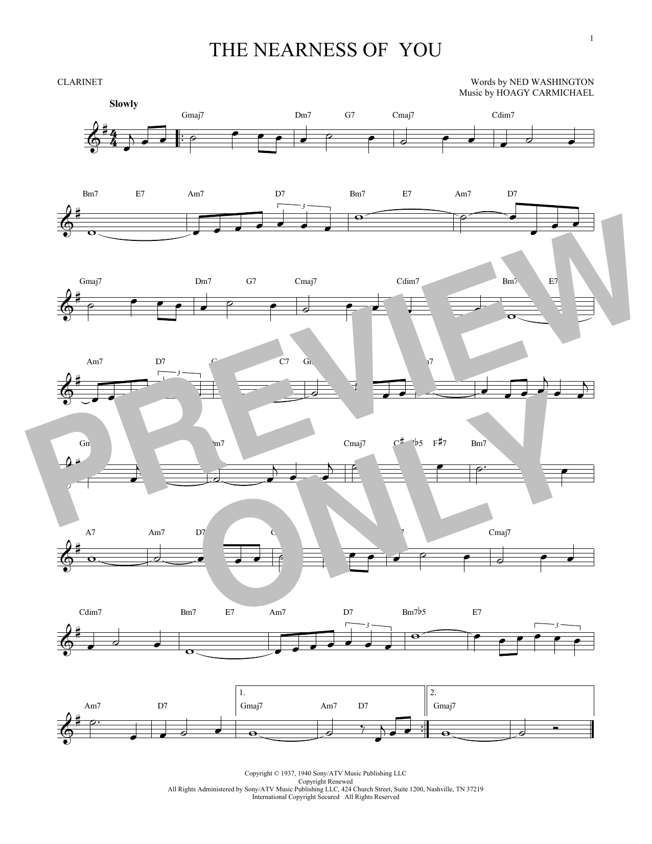 Product gallery: Page 1 of 1 The Nearness Of You, Hoagy Carmichael