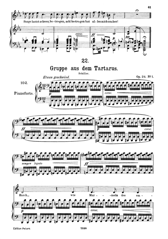 Product picture to: Gruppe aus dem Tartarus D.583Franz Schubert