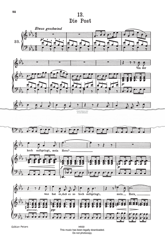 Product picture to: Die Post (from 'Winterreise Op.89 D911')