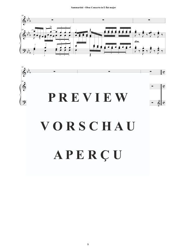 Produktgalerie: Seite 10 von 11 Oboen Konzert in Es-Dur, , Oboe und Cembalo/Klavier