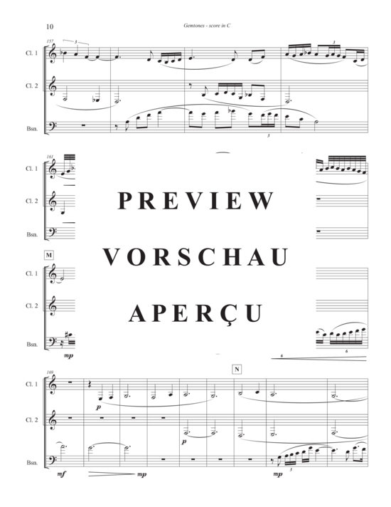 Product gallery: Page 13 of 21 Gemtones , , (2 clarinets and bassoon/bass clarinet)