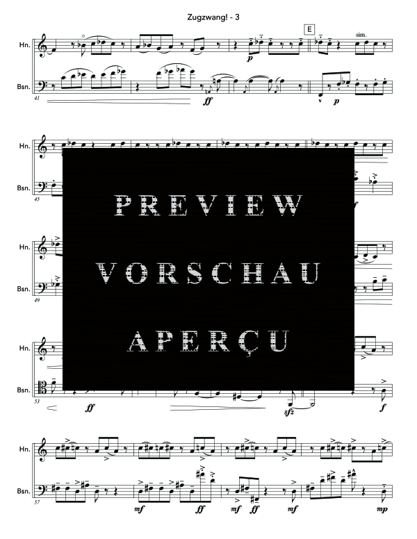 Produktgalerie: Seite 8 von 11 Zugzwang!, , (Horn in F und Fagott)