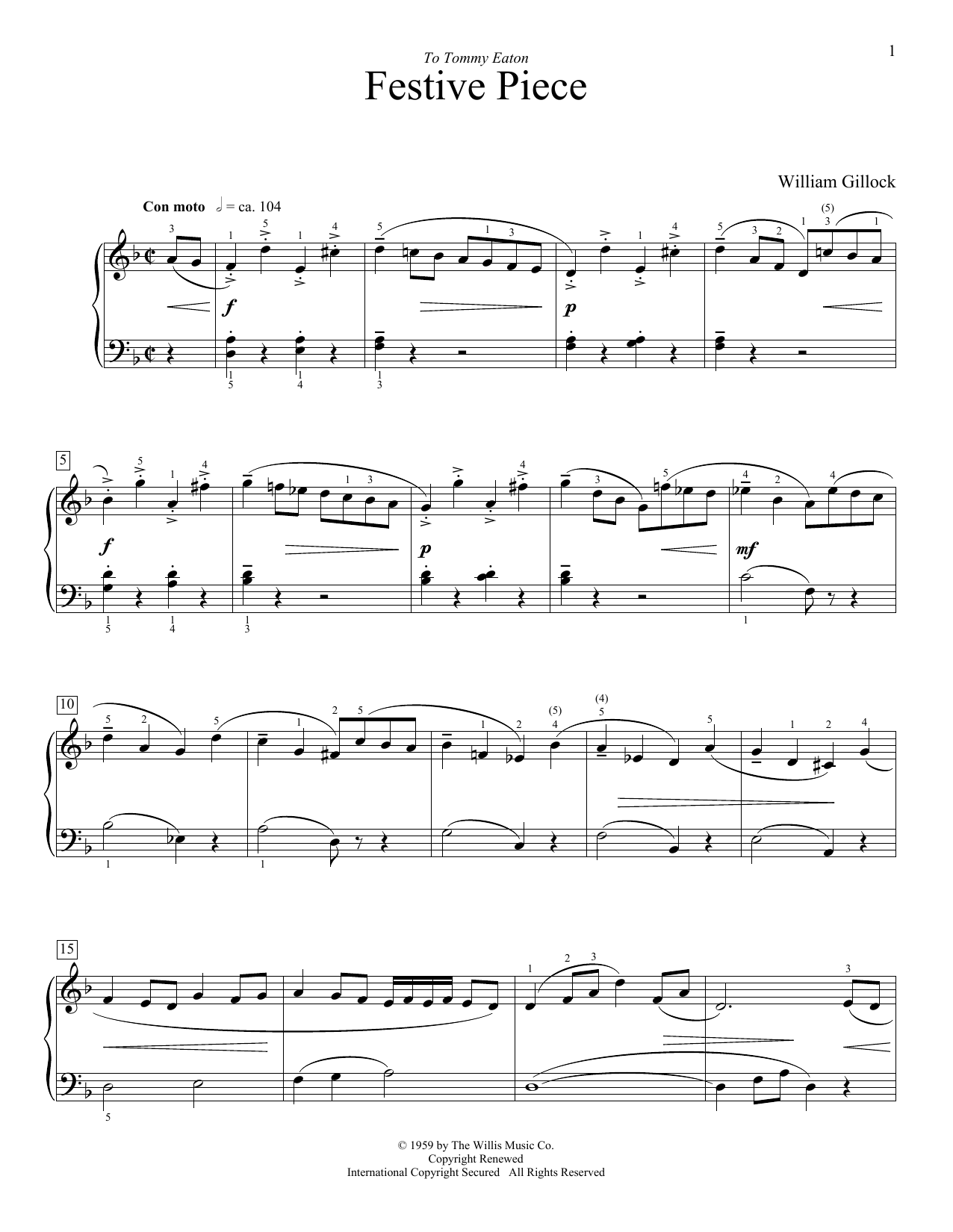 Produktbild zu: Festive Piece