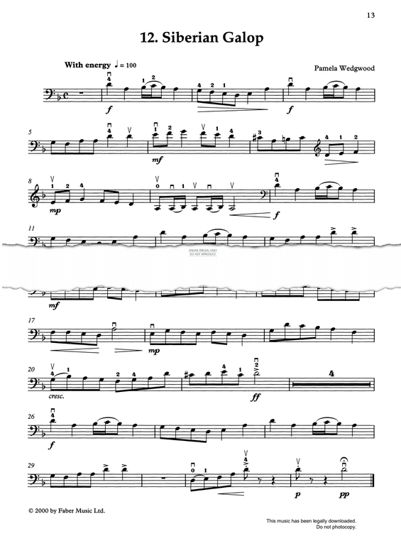 Produktgalerie: Seite 1 von 1 Siberian Galop, Pam Wedgwood, Klavier, Violoncello