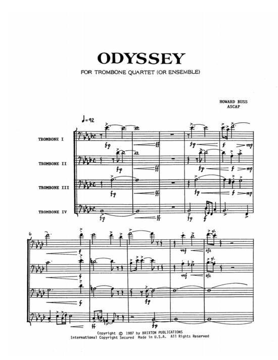 Product picture to: Odyssey Howard J. Buss 