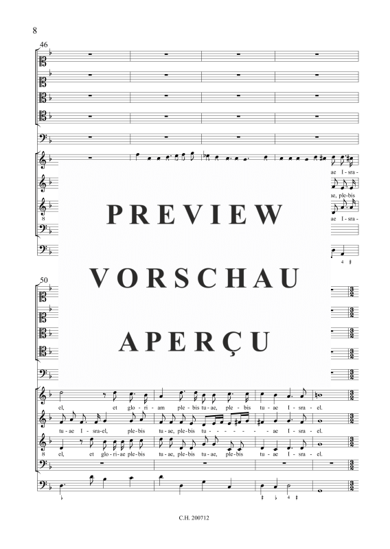 gallery: Nunc dimittis servum tuum Domine - Motette á 9, , (Gemischtes Ensemble SSTB, 4 Violen, Fagott und BC)