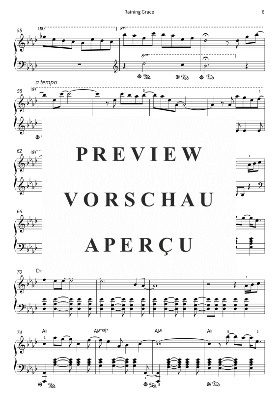 Produktgalerie: Seite 8 von 9 Raining Grace, , Klavier Solo