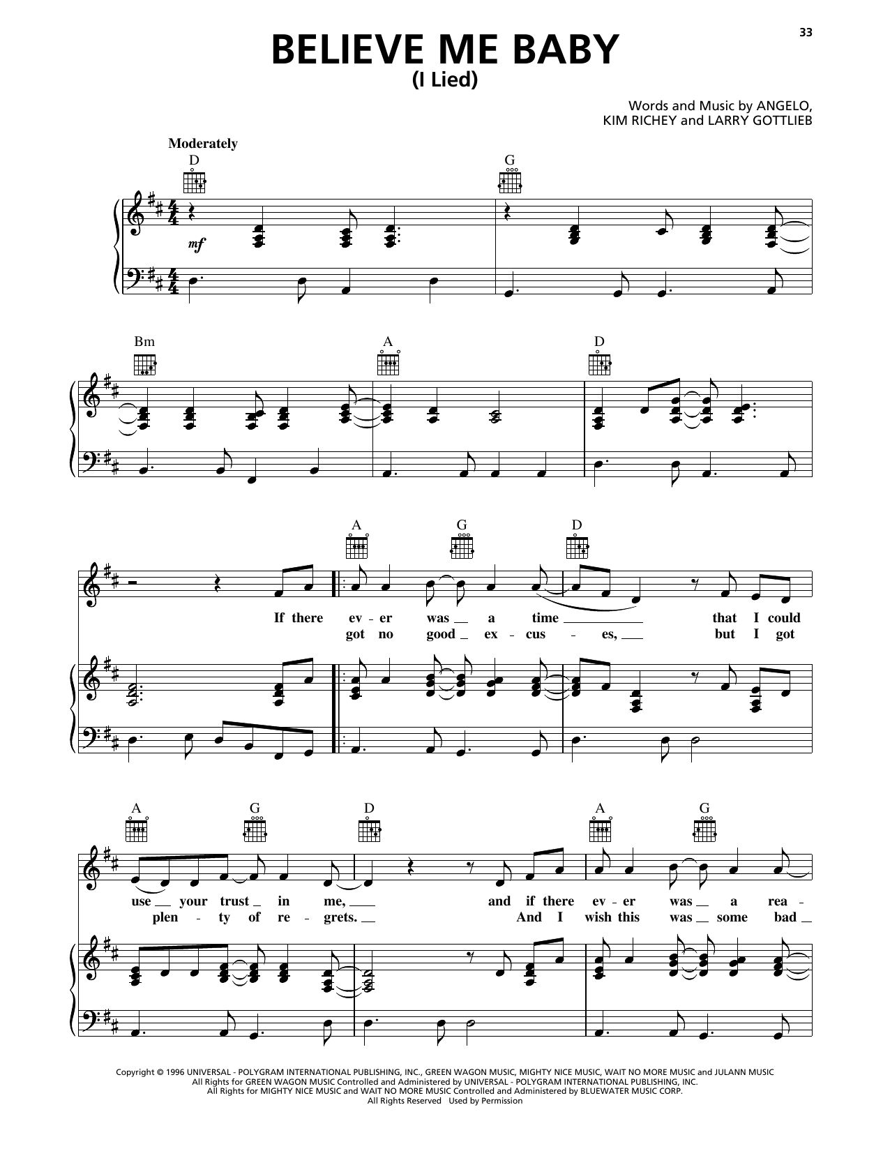 Produktgalerie: Seite 1 von 1 Believe Me Baby (I Lied), Trisha Yearwood, Gesang, Gitarre, Klavier