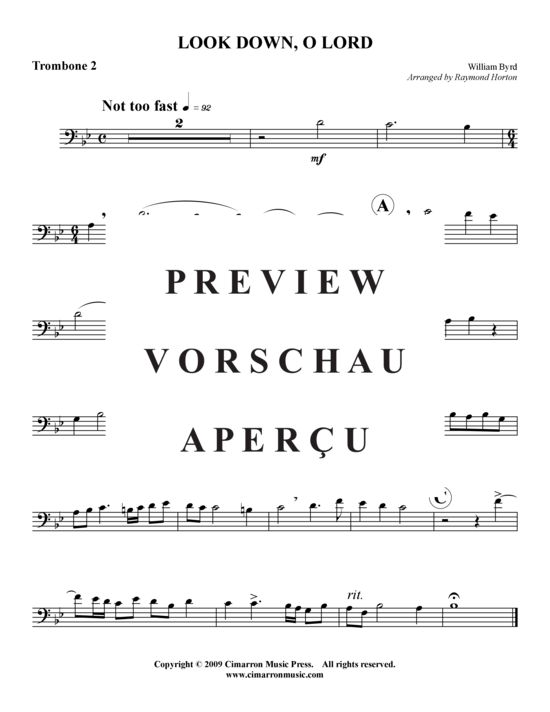 Product gallery: Page 4 of 6 Look Down, O Lord , , (Trombone Quartet)