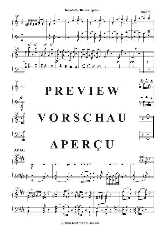 Produktgalerie: Seite 11 von 11 Sonate op.2 No.3 , , Klavier Solo