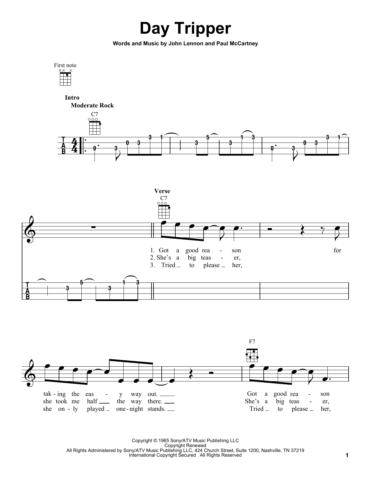 Product gallery: Page 1 of 1 Day Tripper, The Beatles