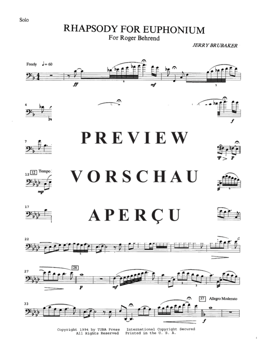 gallery: Rhapsody for Euphonium , , (Euphonium + Klavier)
