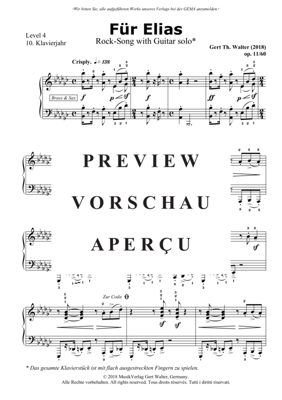 Produktgalerie: Seite 2 von 4 Für Elias , , (Klavier + Guitar Solo)