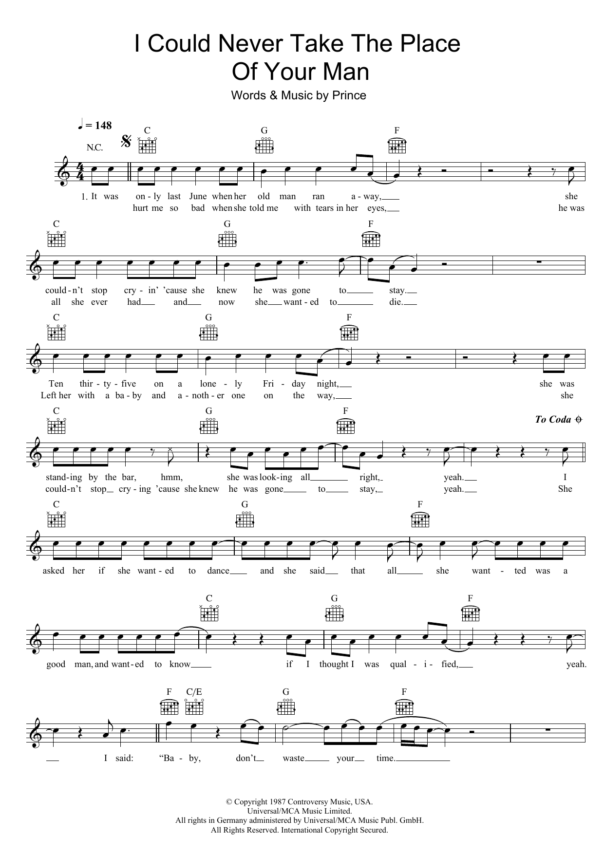 Produktbild zu: I Could Never Take The Place Of Your Man