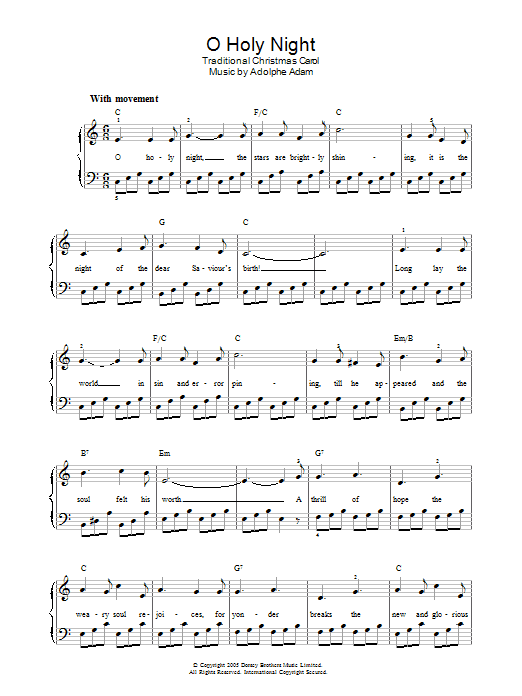 Produktgalerie: Seite 1 von 1 O Holy Night, Adolphe Adam, Klavier