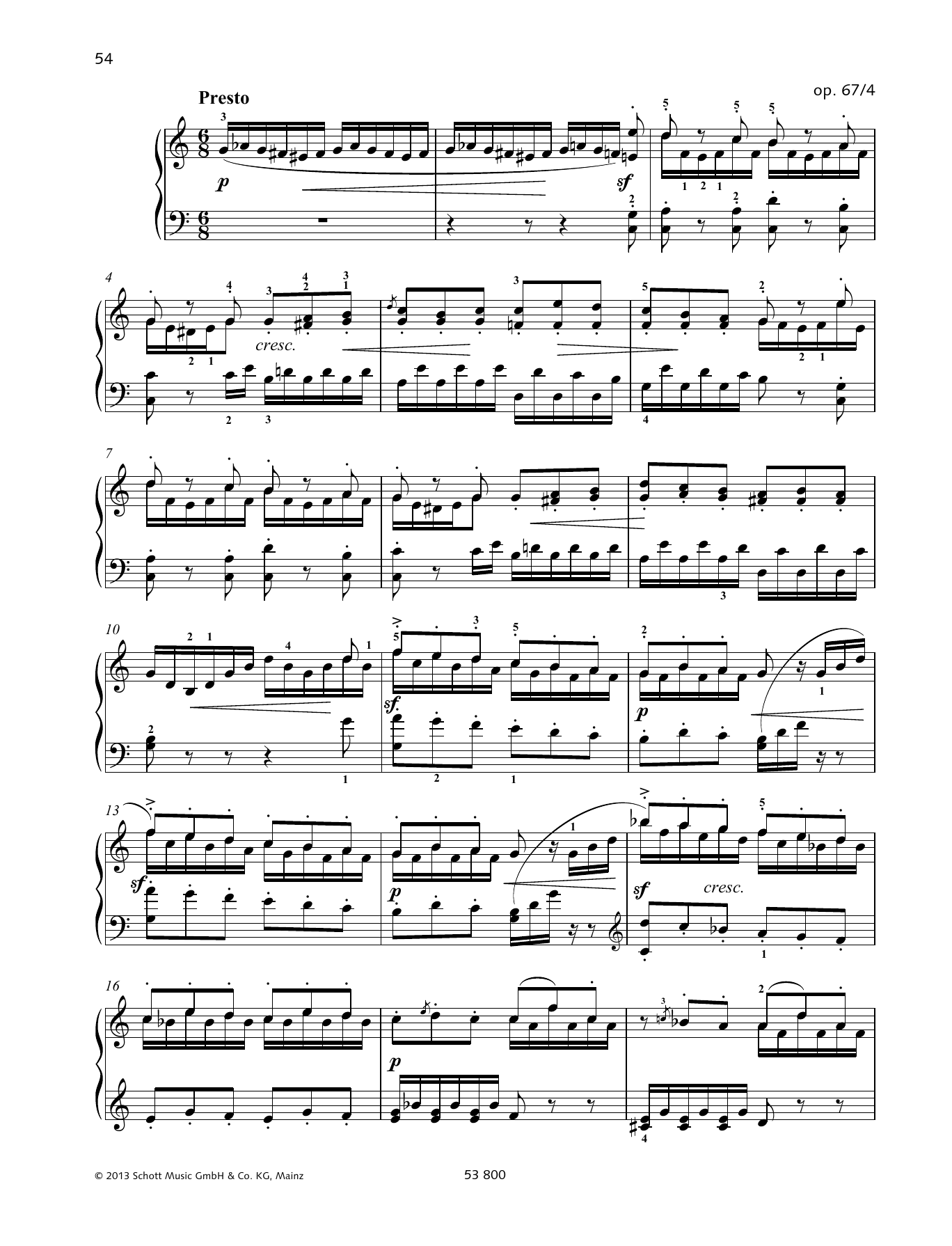 Product gallery: Page 1 of 1 Presto, Felix Mendelssohn Bartholdy