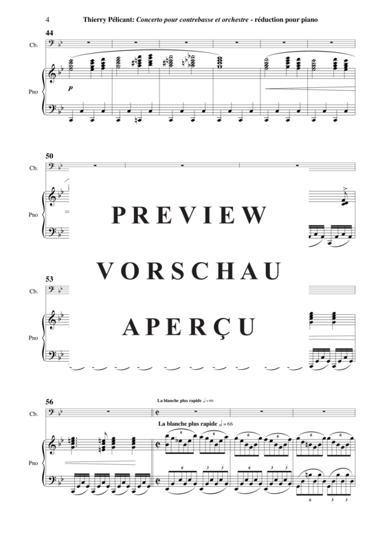 Product gallery: Page 7 of 21 Concerto for Contrabass and Orchestra, piano reduction and solo part , , (double bass + piano)