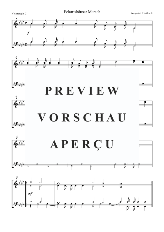 Produktgalerie: Seite 2 von 5 Eckartshäuser Marsch, , Posaunenchor