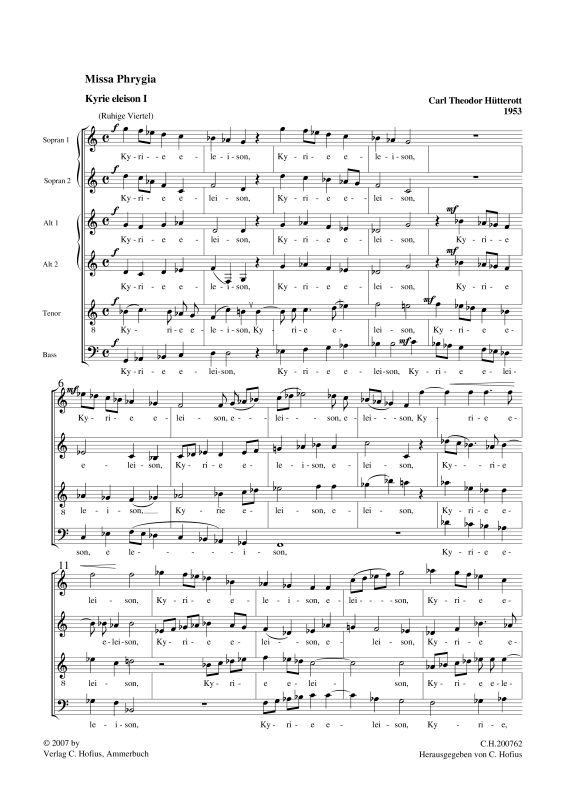 gallery: Missa Phrygia (1952/53), , (Gemischter Chor 4-8 stimmig)