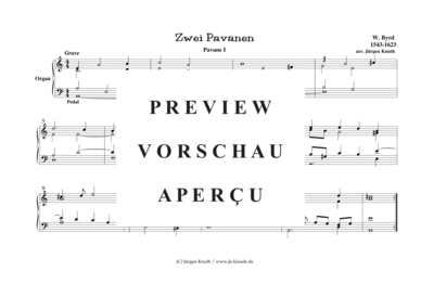 gallery: Zwei Pavanen , , (Orgel Solo)