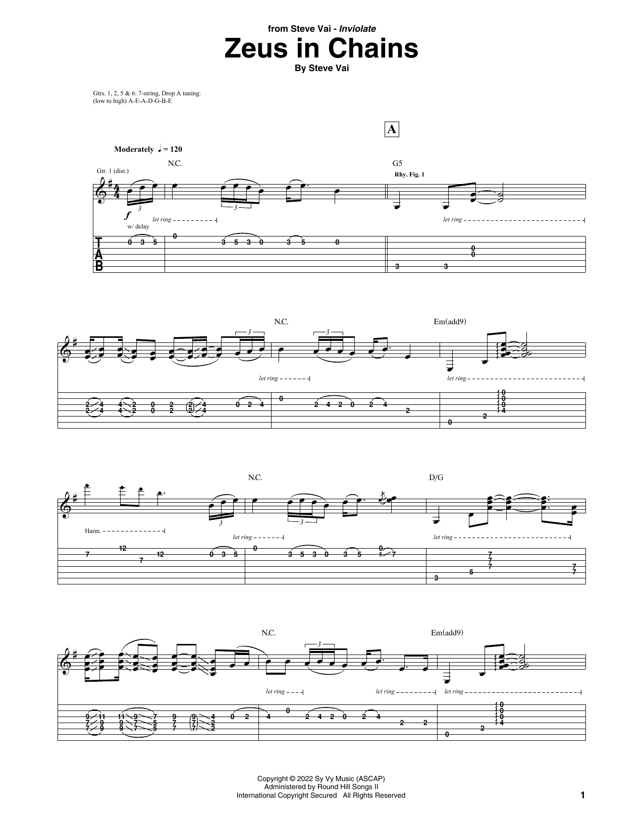 Produktgalerie: Seite 1 von 1 Zeus In Chains, Steve Vai, Gitarre