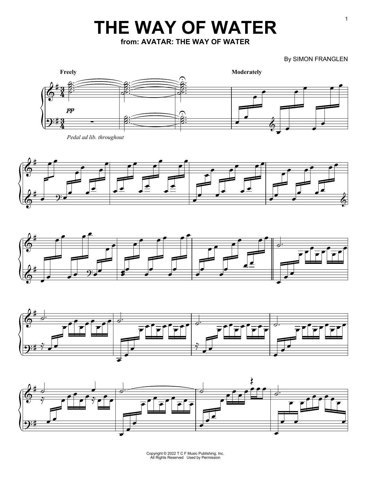 Produktbild zu: The Way Of Water (from Avatar: The Way Of Water)