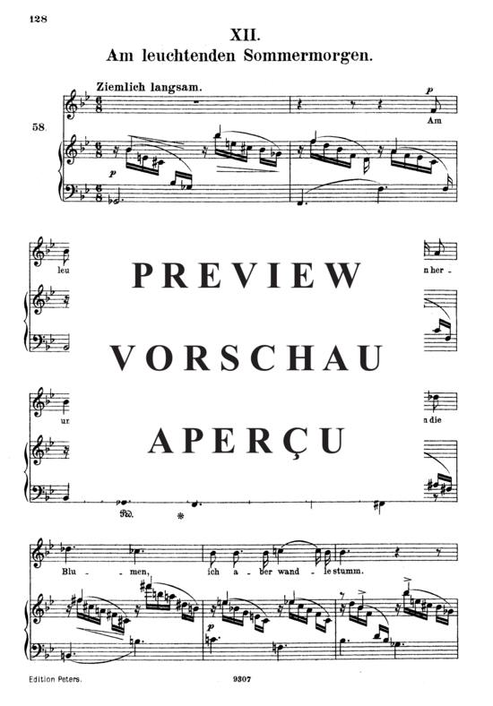 gallery: Am leuchtenden Sommermorgen, Op 48 No.12 , , (Gesang hoch + Klavier)