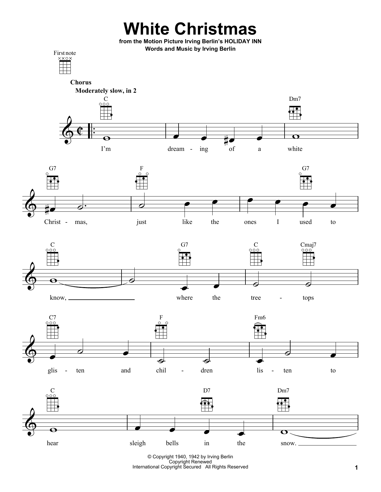 Product gallery: Page 1 of 1 White Christmas, Irving Berlin