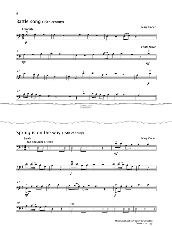 Produktgalerie: Seite 1 von 1 Spring Is On The Way, Mary Cohen, Violoncello